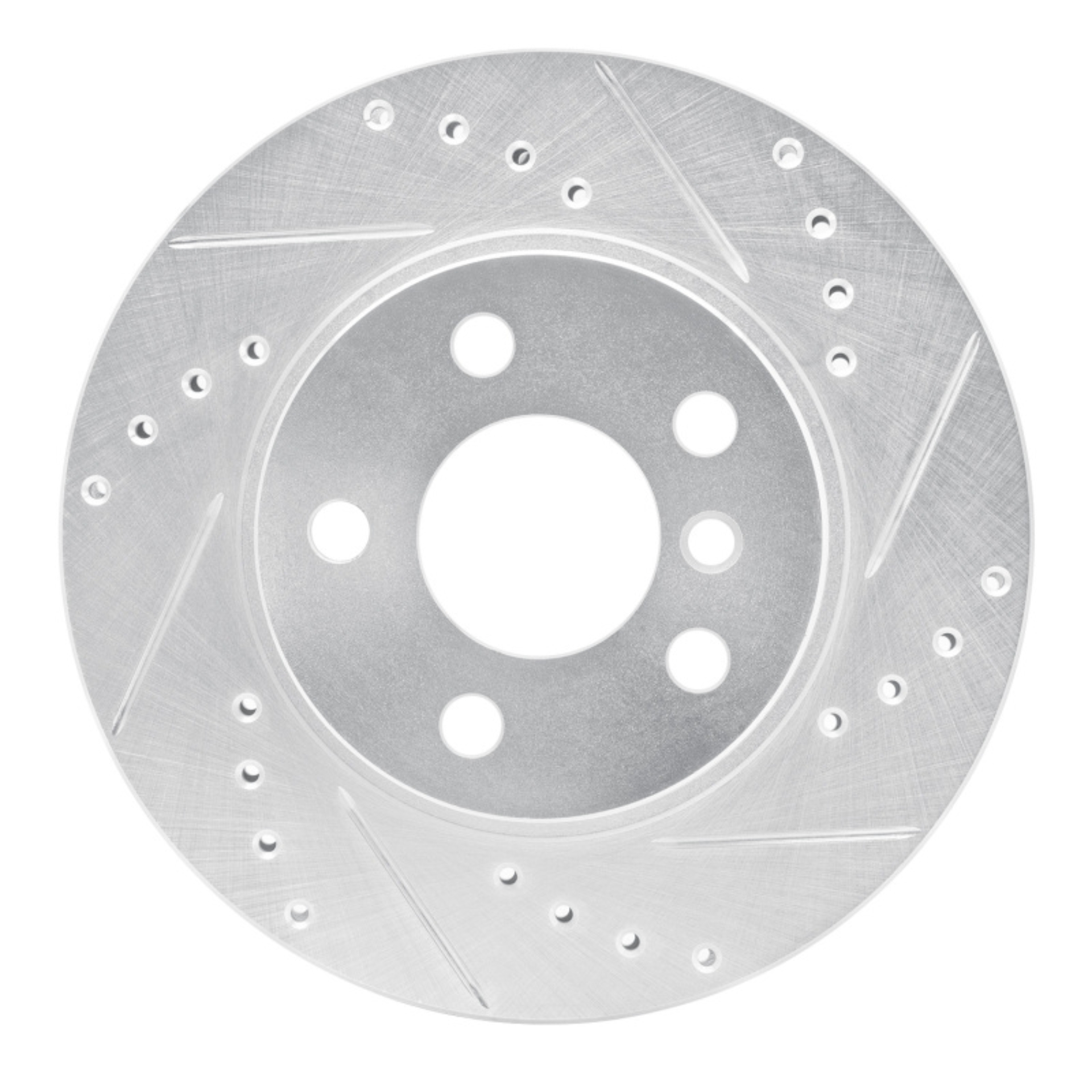 Picture of R1 14-21 BMW i3 Front Right Drilled & Slotted Silver Brake Rotor