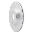 Picture of R1 14-21 BMW i3 Front Right Drilled & Slotted Silver Brake Rotor