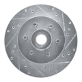 Picture of R1 93-96 Dodge DAKOTA RWD Front Right Drilled & Slotted Silver Brake Rotor