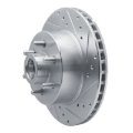Picture of R1 93-96 Dodge DAKOTA RWD Front Right Drilled & Slotted Silver Brake Rotor
