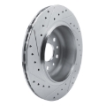 Picture of R1 20-25 Jeep Gladiator Rear Right Drilled & Slotted Silver Brake Rotor