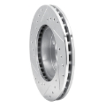Picture of R1 80-89 Buick SKYLARK Front Right Drilled & Slotted Silver Brake Rotor