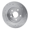 Picture of R1 11-16 Buick LaCrosse Rear Left Drilled & Slotted Silver Brake Rotor