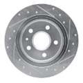 Picture of R1 11-16 Buick LaCrosse Rear Left Drilled & Slotted Silver Brake Rotor