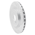 Picture of RNC Brake Rotor - Drill & Slot - R1 04-11 Cadillac STS Rear Right Drilled & Slotted Silver Brake Rotor rnc631-46016R