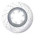 Picture of RNC Brake Rotor - Drill & Slot - R1 09-12 Chevrolet Colorado Front Right Drilled & Slotted Silver Brake Rotor rnc631-48057R