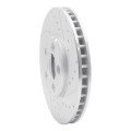 Picture of RNC Brake Rotor - Drill & Slot - R1 00-06 Ford Thunderbird Front Right Drilled & Slotted Silver Brake Rotor rnc631-54044R