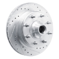 Picture of RNC Brake Rotor - Drill & Slot - R1 80-85 Ford F-250 2WD (Excl Super Duty) Front Right Drilled & Slotted Silver Brake Rotor rnc631-54115R