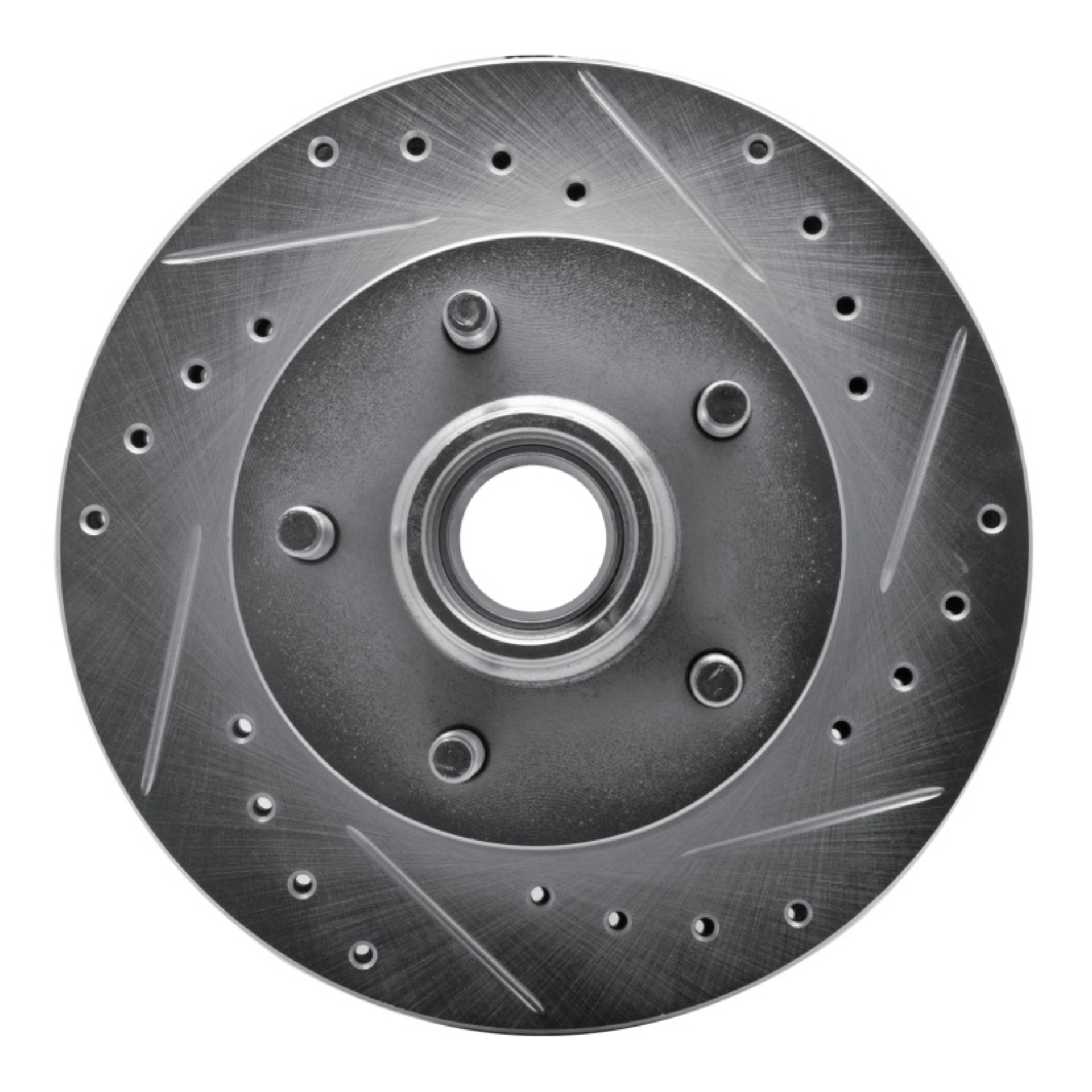 Picture of RNC Brake Rotor - Drill & Slot - R1 04-08 Ford F-150 RWD Front Right Drilled & Slotted Silver Brake Rotor rnc631-54185R
