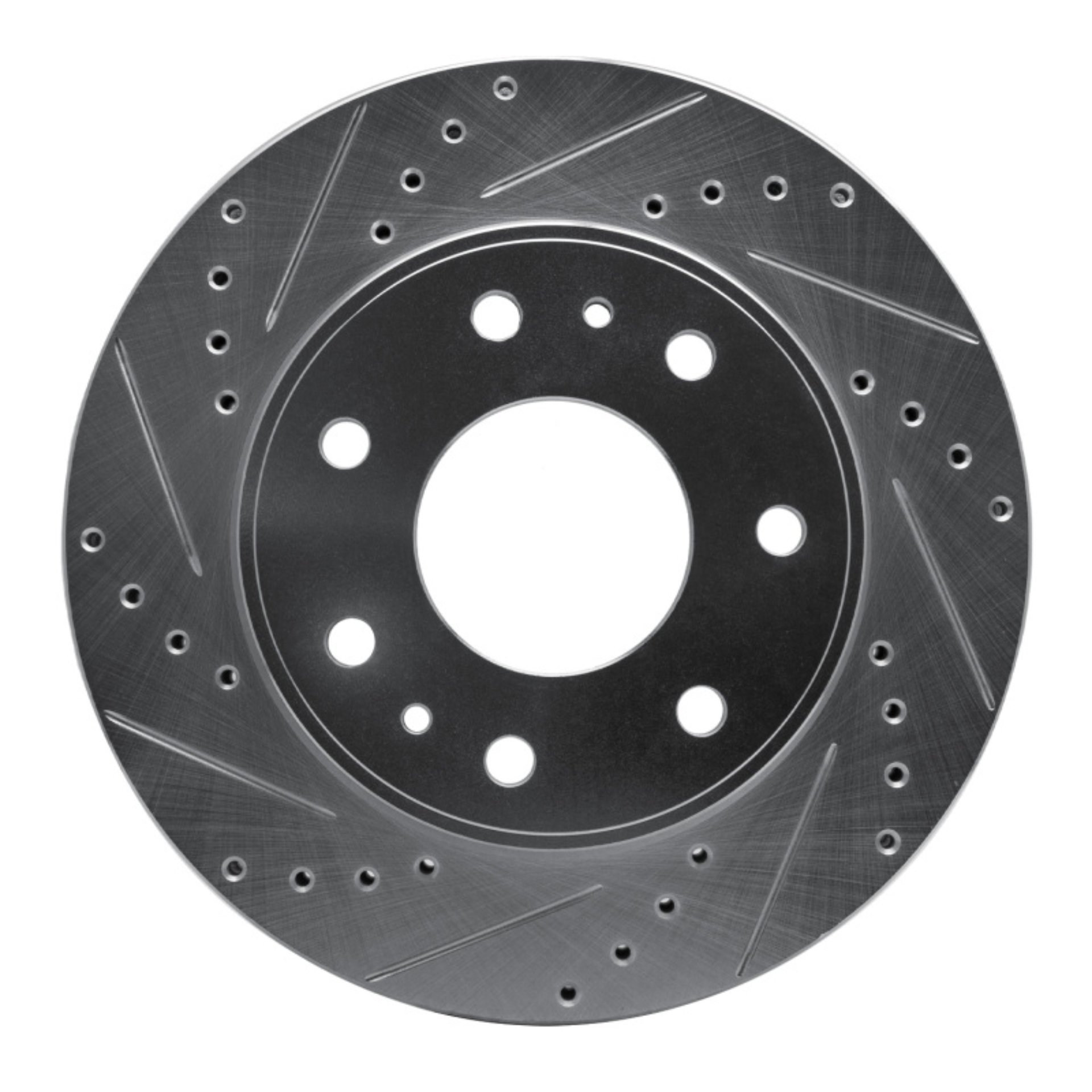 Picture of RNC Brake Rotor - Drill & Slot - R1 09-09 Ford F-150 RWD Front Left Drilled & Slotted Silver Brake Rotor rnc631-54216L