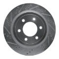 Picture of RNC Brake Rotor - Drill & Slot - R1 18-21 Ford F-150 4WD Rear Left Drilled & Slotted Silver Brake Rotor rnc631-54267L