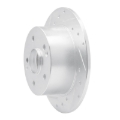 Picture of RNC Brake Rotor - Drill & Slot - R1 96-98 Acura TL Rear Left Drilled & Slotted Silver Brake Rotor rnc631-58013L