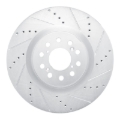 Picture of RNC Brake Rotor - Drill & Slot - R1 17-25 Acura Integra Front Right Drilled & Slotted Silver Brake Rotor rnc631-59065R