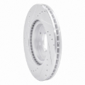 Picture of RNC Brake Rotor - Drill & Slot - R1 87-91 Sterling 825 Rear Right Drilled & Slotted Silver Brake Rotor rnc631-60001R