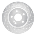 Picture of RNC Brake Rotor - Drill & Slot - R1 07-13 Mercedes-Benz CL550 Rear Right Drilled & Slotted Silver Brake Rotor rnc631-63078R