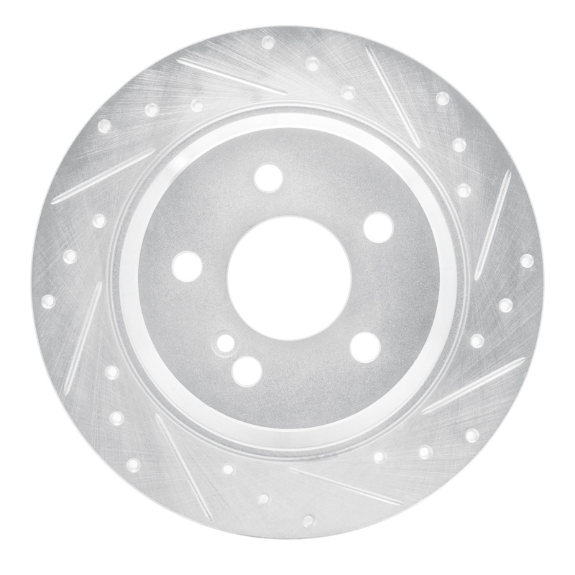 Picture of RNC Brake Rotor - Drill & Slot - R1 07-13 Mercedes-Benz CL550 Rear Right Drilled & Slotted Silver Brake Rotor rnc631-63078R