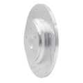 Picture of RNC Brake Rotor - Drill & Slot - R1 00-05 Mercedes-Benz ML430 Rear Left Drilled & Slotted Silver Brake Rotor rnc631-63125L