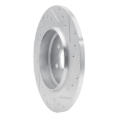 Picture of RNC Brake Rotor - Drill & Slot - R1 00-05 Mercedes-Benz ML430 Rear Left Drilled & Slotted Silver Brake Rotor rnc631-63125L