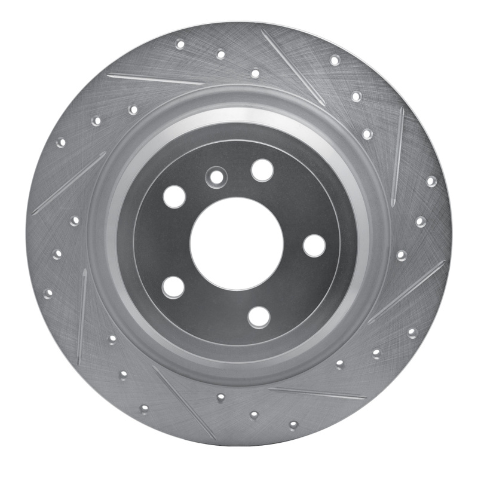 Picture of RNC Brake Rotor - Drill & Slot - R1 12-18 Mercedes-Benz ML350 Rear Right Drilled & Slotted Silver Brake Rotor rnc631-63143R
