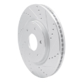 Picture of RNC Brake Rotor - Drill & Slot - R1 05-07 Infiniti QX56 Front Right Drilled & Slotted Silver Brake Rotor rnc631-67097R