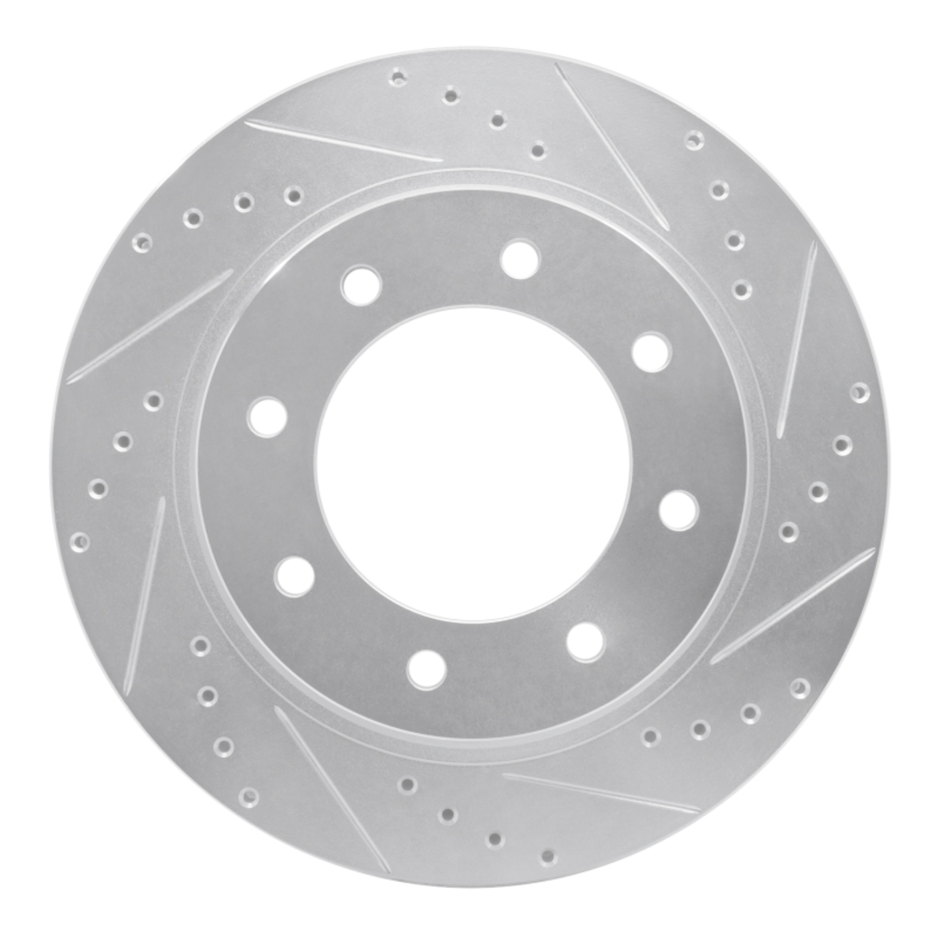 Picture of RNC Brake Rotor - Drill & Slot - R1 12-21 Nissan NV1500 Front Right Drilled & Slotted Silver Brake Rotor rnc631-67102R