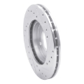 Picture of RNC Brake Rotor - Drill & Slot - R1 80-08 Audi 4000 Front Left Drilled & Slotted Silver Brake Rotor rnc631-74004L