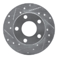 Picture of RNC Brake Rotor - Drill & Slot - R1 96-05 Audi A4 Quattro Rear Left Drilled & Slotted Silver Brake Rotor rnc631-74014L