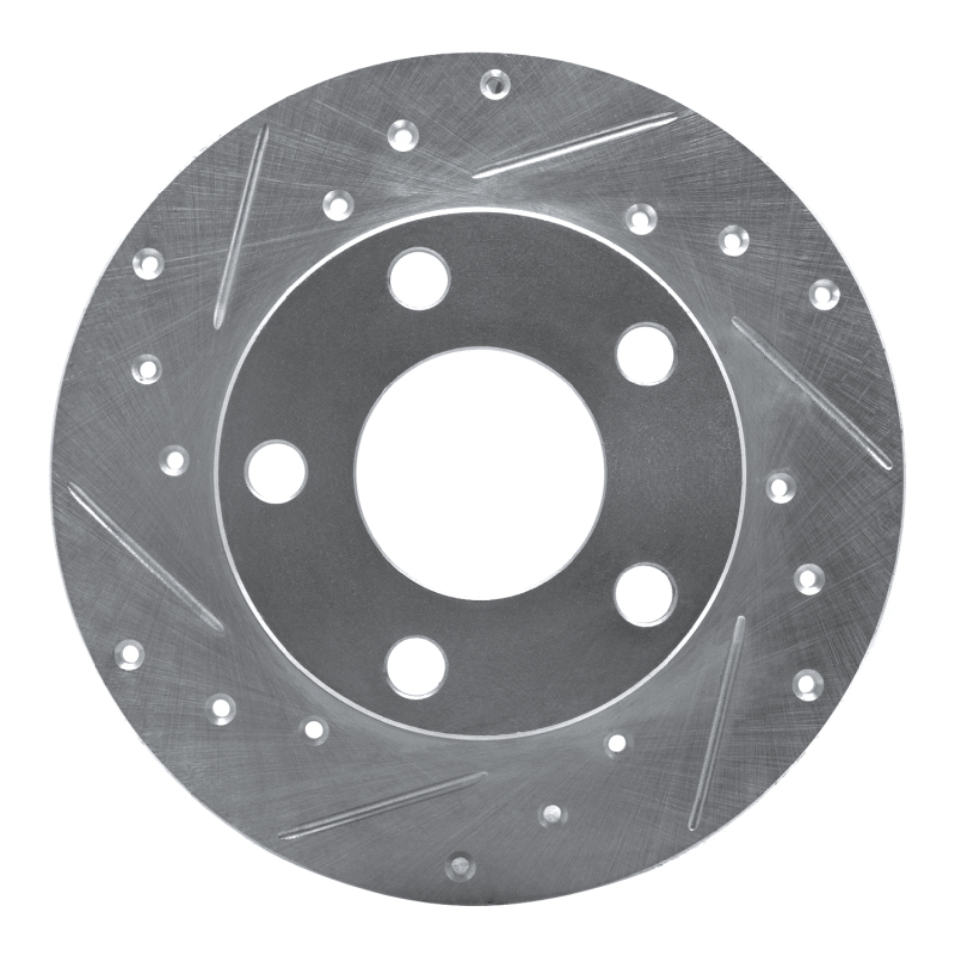 Picture of RNC Brake Rotor - Drill & Slot - R1 96-05 Audi A4 Quattro Rear Left Drilled & Slotted Silver Brake Rotor rnc631-74014L