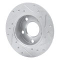 Picture of RNC Brake Rotor - Drill & Slot - R1 96-05 Audi A4 Quattro Rear Left Drilled & Slotted Silver Brake Rotor rnc631-74014L
