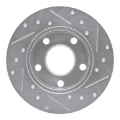Picture of RNC Brake Rotor - Drill & Slot - R1 96-05 Audi A4 Quattro Rear Left Drilled & Slotted Silver Brake Rotor rnc631-74014L