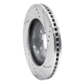 Picture of RNC Brake Rotor - Drill & Slot - R1 06-18 Lexus HS250H Front Left Drilled & Slotted Silver Brake Rotor rnc631-76135L