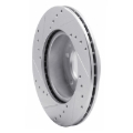 Picture of RNC Brake Rotor - Drill & Slot - R1 86-91 Mazda RX-7 Front Right Drilled & Slotted Silver Brake Rotor rnc631-80013R