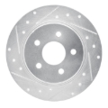 Picture of RNC Brake Rotor - Drill & Slot - R1 01-06 Mercedes-Benz A190 (Mexico) Rear Right Drilled & Slotted Silver Brake Rotor rnc631-92015R