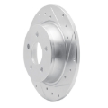 Picture of RNC Brake Rotor - Drill & Slot - R1 01-06 Mercedes-Benz A190 (Mexico) Rear Right Drilled & Slotted Silver Brake Rotor rnc631-92015R