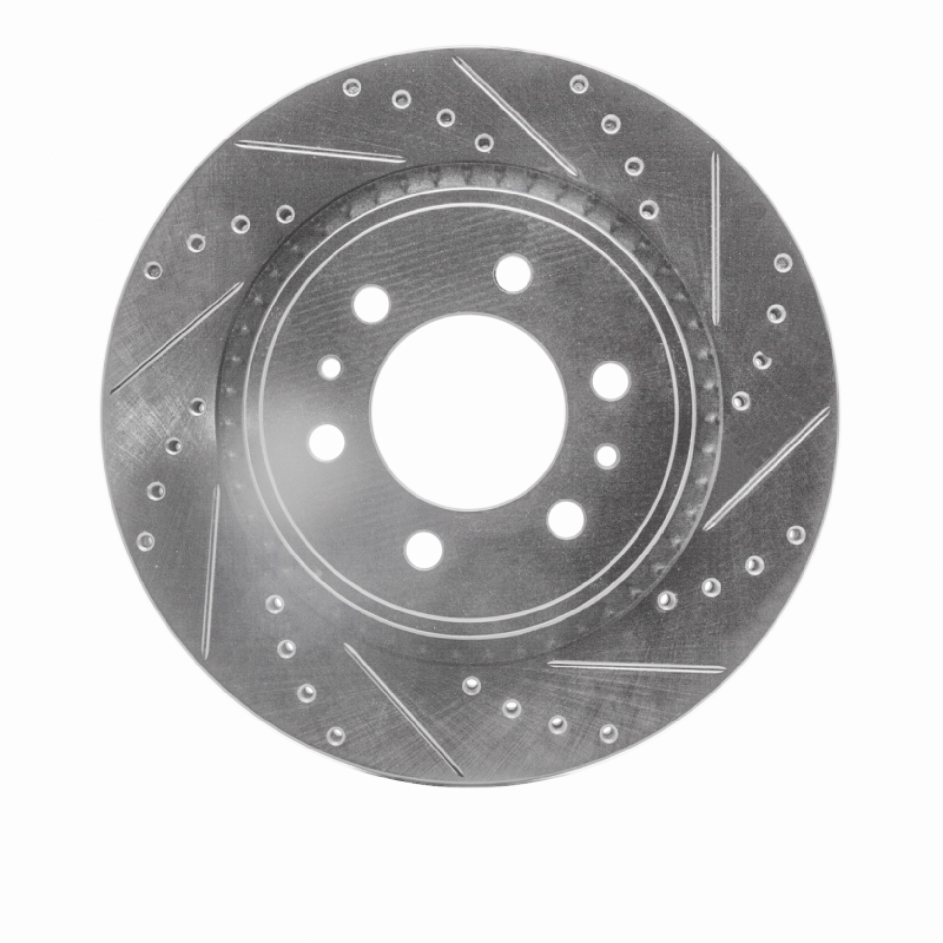 Picture of RNC Brake Rotor - Drill & Slot - R1 08-16 Nissan CABSTAR (Mexico) Front Right Drilled & Slotted Silver Brake Rotor rnc631-92065R