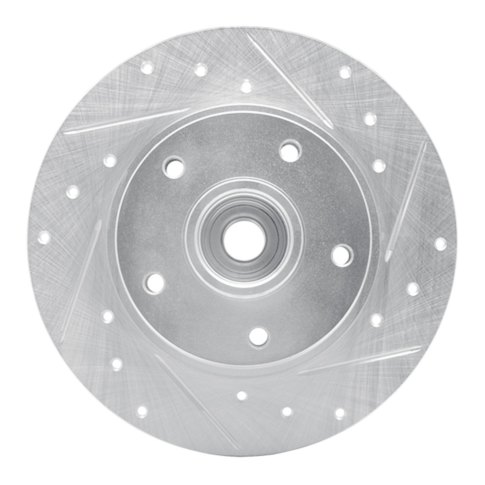 Picture of RNC Brake Rotor - Drill & Slot - R1 11-15 Renault Fluence (Mexico) Rear Right Drilled & Slotted Silver Brake Rotor rnc631-92083R