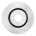 Picture of RNC Brake Rotor - Drill & Slot - R1 03-25 Peugeot 207 (Mexico) Front Right Drilled & Slotted Silver Brake Rotor rnc631-92090R