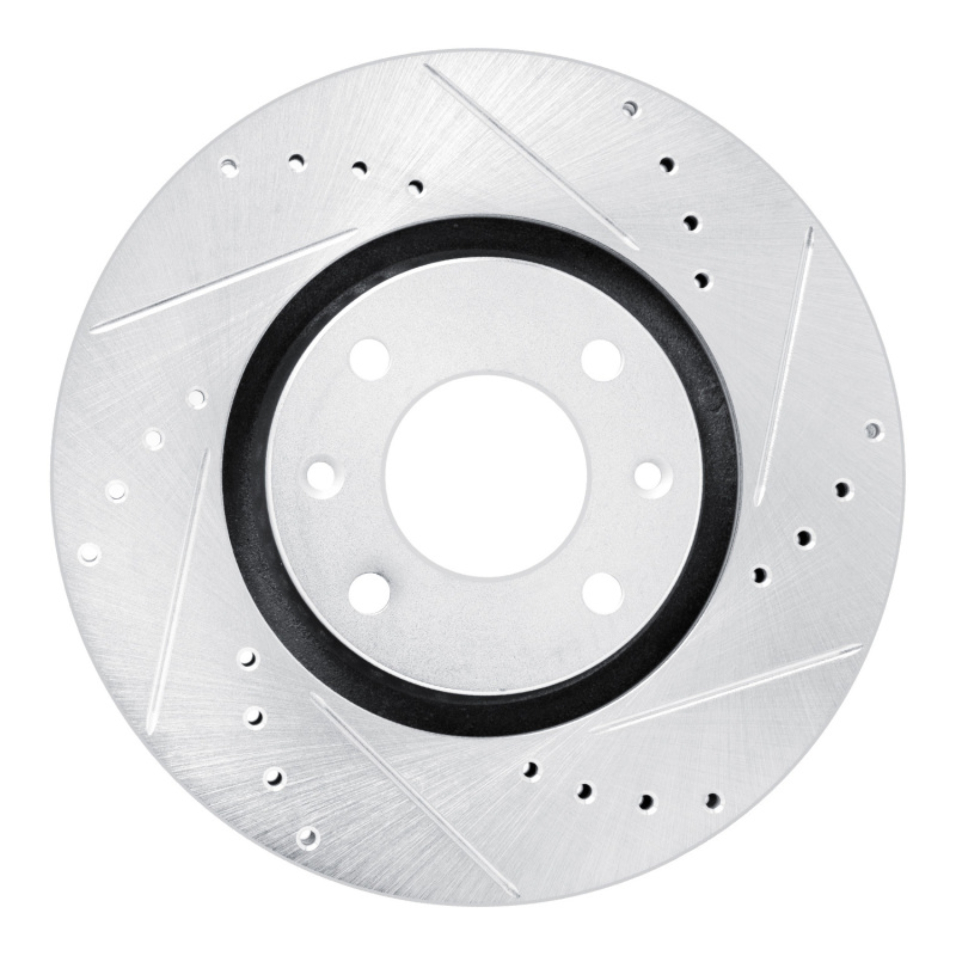Picture of RNC Brake Rotor - Drill & Slot - R1 03-25 Peugeot 207 (Mexico) Front Right Drilled & Slotted Silver Brake Rotor rnc631-92090R