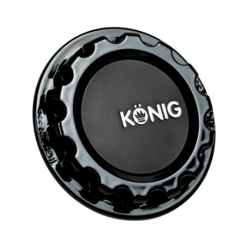 Picture of KNG Center Caps - Konig MRK1 Gloss Black Gear Cap w/ Logo kngCAPMRK1B