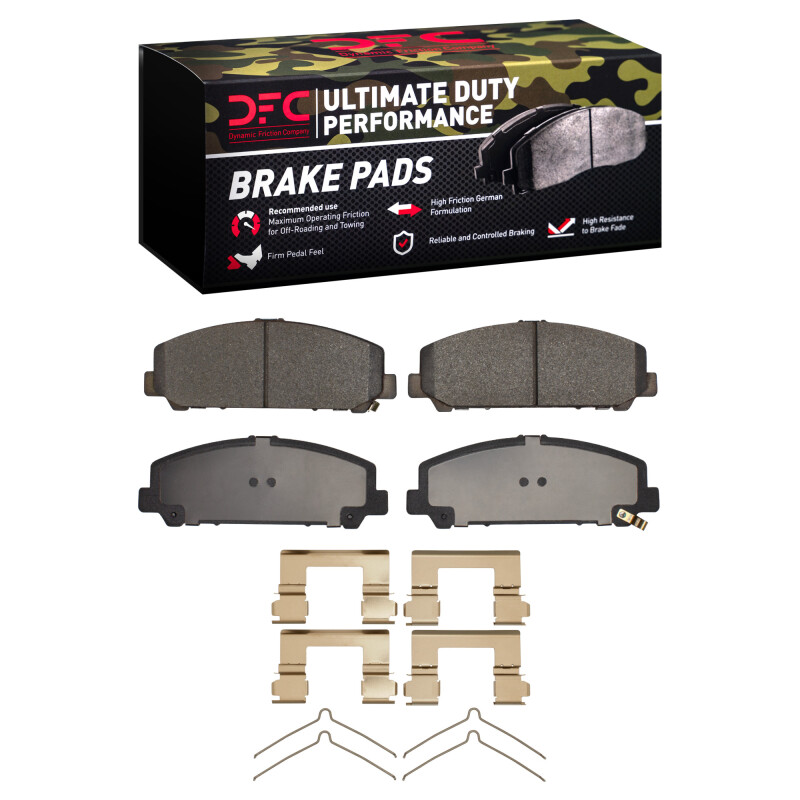 Picture of DFC Ultimate Duty Brake Pads - DFC 05-24 Nissan Titan Front Ultimate Duty Performance Brake Pads and Hardware Kit dfc1400-1509-01