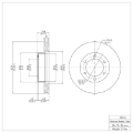 Picture of DFC Brake Rotors - Plain - DFC 00-07 Toyota Sequoia Front Brake Rotor dfc600-76124