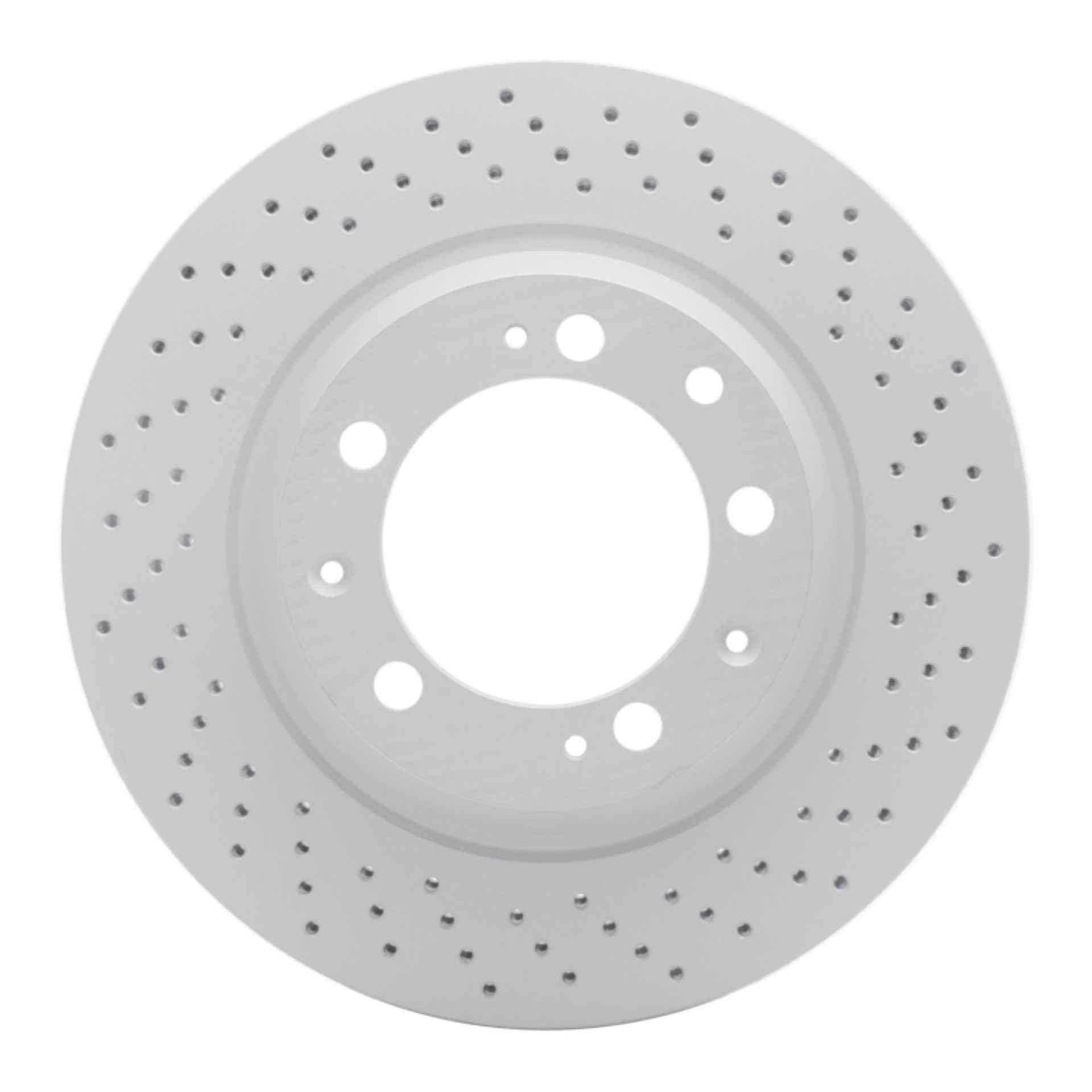 Picture of DFC Geomet Coated Rotors - Drilled - DFC 98-98 Porsche 911 Right Rear Drilled Hi-Carbon Alloy Geomet Coated Rotor dfc920-02113D