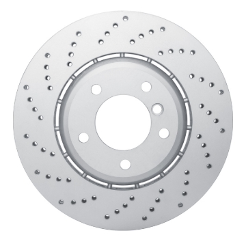 Picture of DFC Geomet Coated Rotors - Drilled - DFC 01-08 BMW 330i Left Front Drilled Hi-Carbon Alloy Geomet Coated Rotor dfc920-31164DA