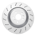 Picture of DFC Geomet Coated Rotors - Drilled - DFC 20-25 BMW X3 Left Rear Drilled Hi-Carbon Alloy Geomet Coated Rotor dfc920-31188D