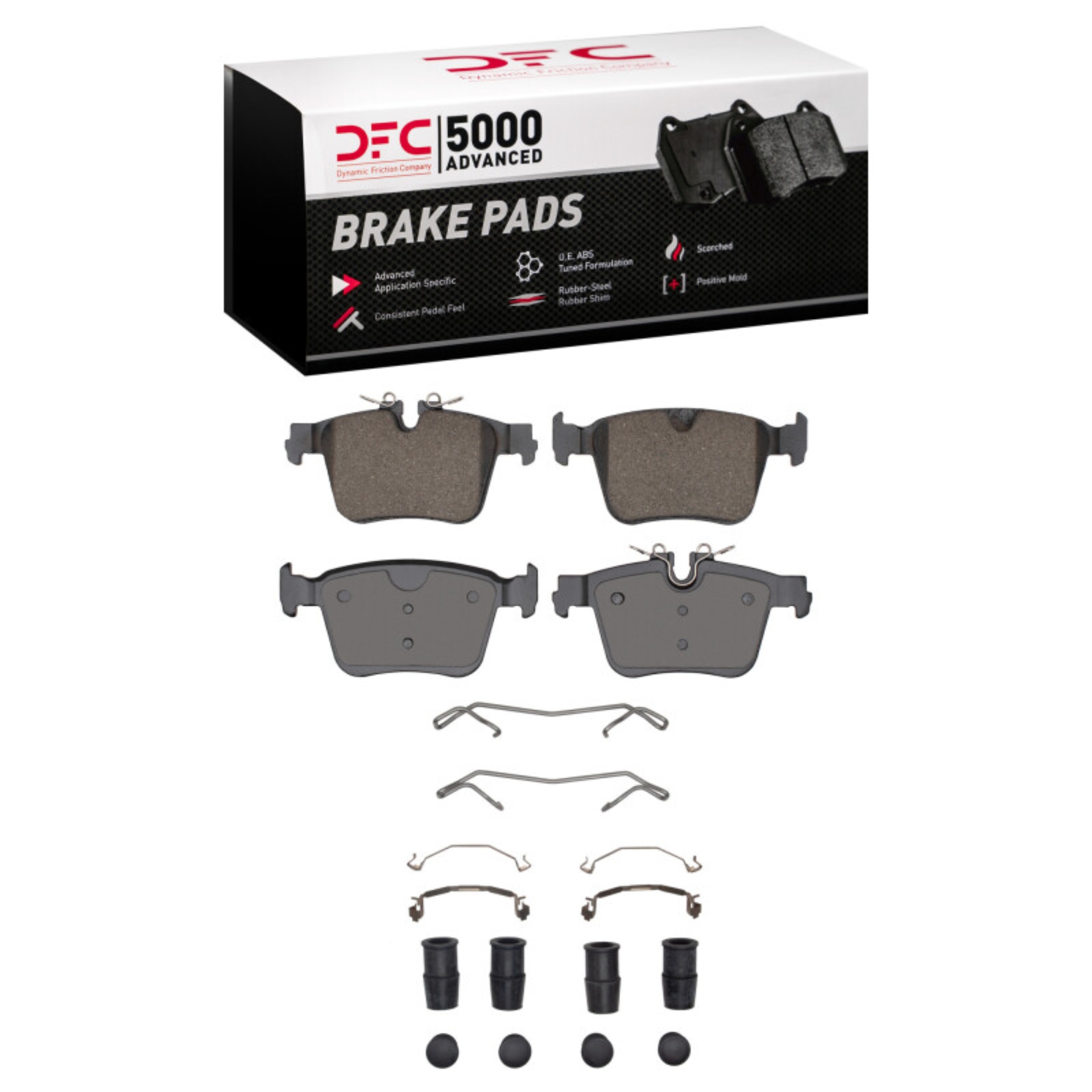 Picture of DFC 5000 Advanced Ceramic Brake Pads - DFC 19-26 Volvo V90 Cross Country Rear 5000 Advanced Ceramic Brake Pads and Hardware Kit dfc1551-2409-01