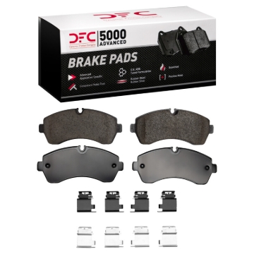 Picture of DFC 5000 Advanced Low Met Brake Pads - DFC 19-25 Freightliner Sprinter 1500 Front 5000 Advanced Low Metallic Brake Pads and Hardware Kit dfc1552-1268-02