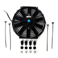 Picture of BX Slim Fans - BLOX Racing Electric Slim Fan - 12in 120W - Straight Blade Black - V2 bloBXCC-00002-BK-V2
