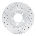 Picture of RNC Geo-Carbon Rotor - Drill & Slot - R1 10-24 Audi E-Tron Gt Left Front Drilled & Slotted Geo-Carbon Rotor rnc830-02084D