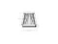 Picture of aFe Universal D2 Dura Dry Air Filter - 21-50505V