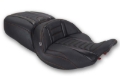 Picture of Mustang Motorcycle MMP One-Piece 2 Up Seat Solo Motorcycle Seats - 89412MO